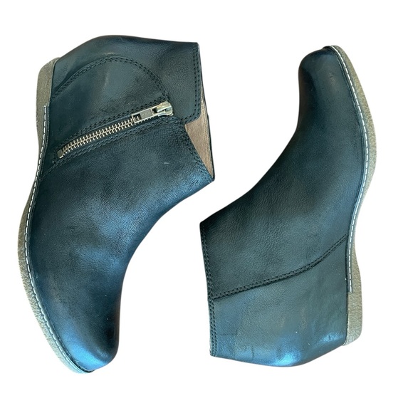 Dansko Women's Leyla Black Leather Ankle Boots Shoes - EU Size 40 US Size 9.5-10 - Picture 6 of 12